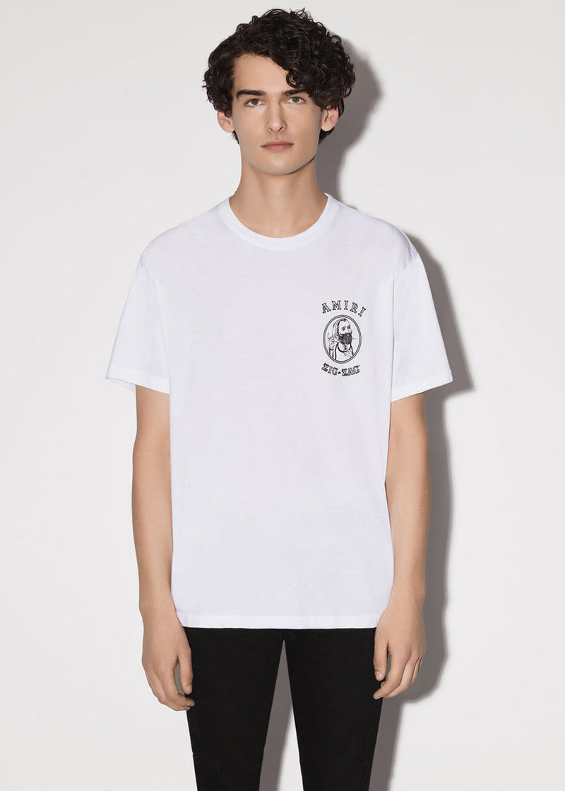 AMIRI White ZIG-ZAG T-Shirt - NOBLEMARS
