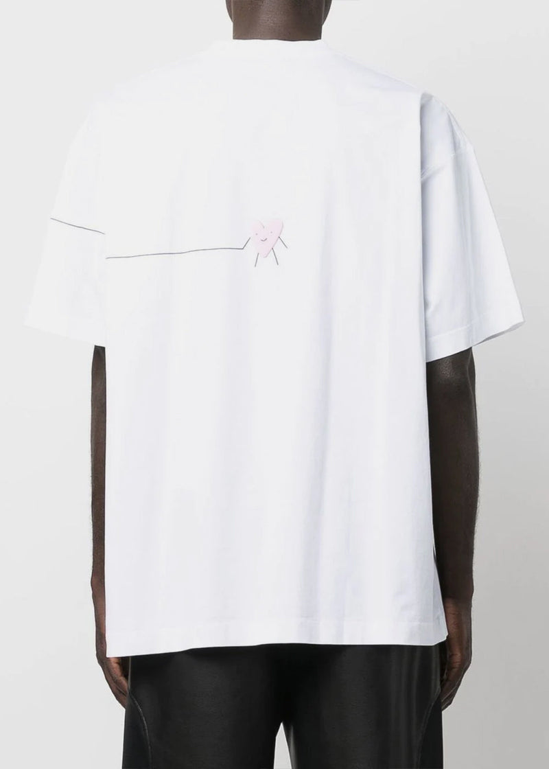 VETEMENTS White Soulmate Logo T-Shirt