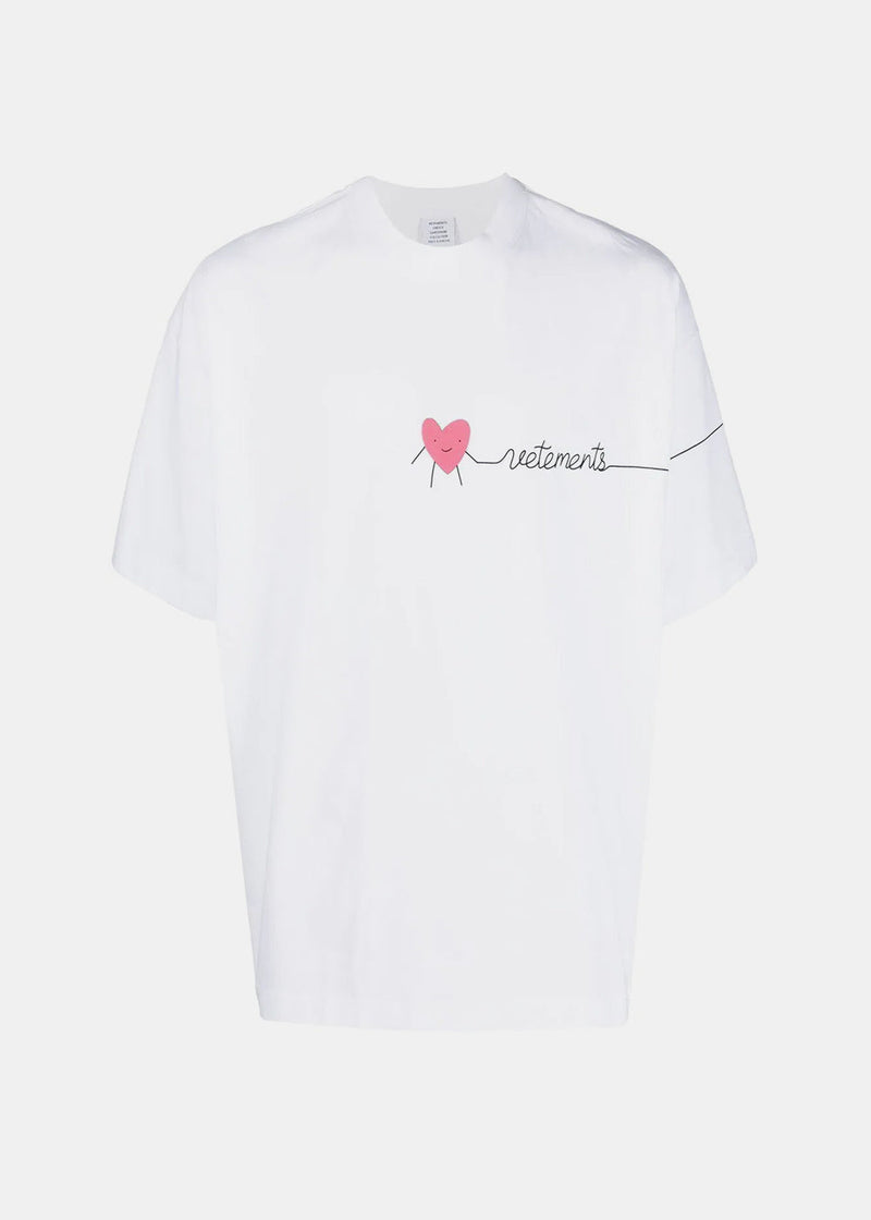 VETEMENTS White Soulmate Logo T-Shirt