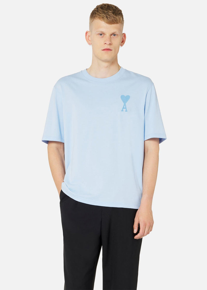 AMI Alexandre Mattiussi Sky Blue Ami De Coeur T-Shirt - NOBLEMARS