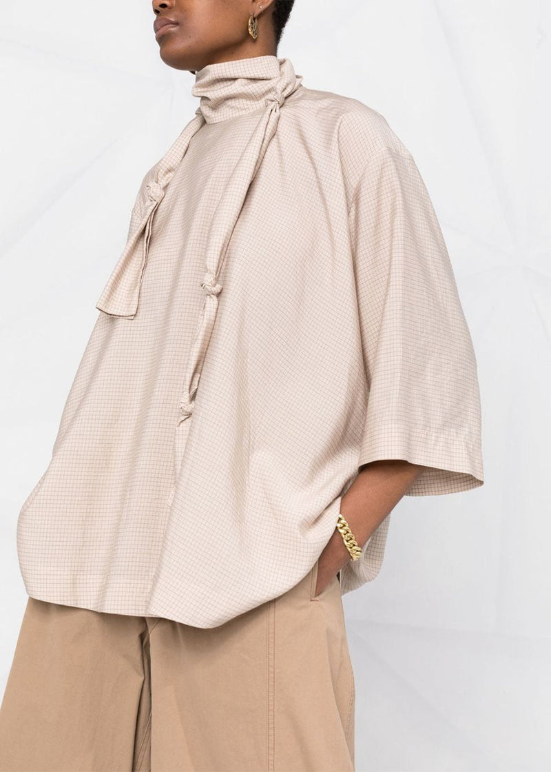 Lemaire Nude Knotted Scarf T-Shirt