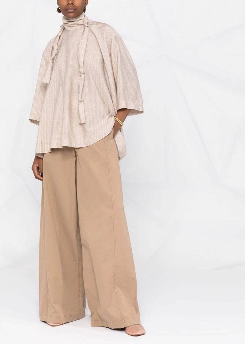 Lemaire Nude Knotted Scarf T-Shirt