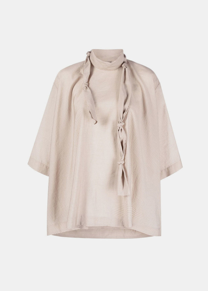 Lemaire Nude Knotted Scarf T-Shirt