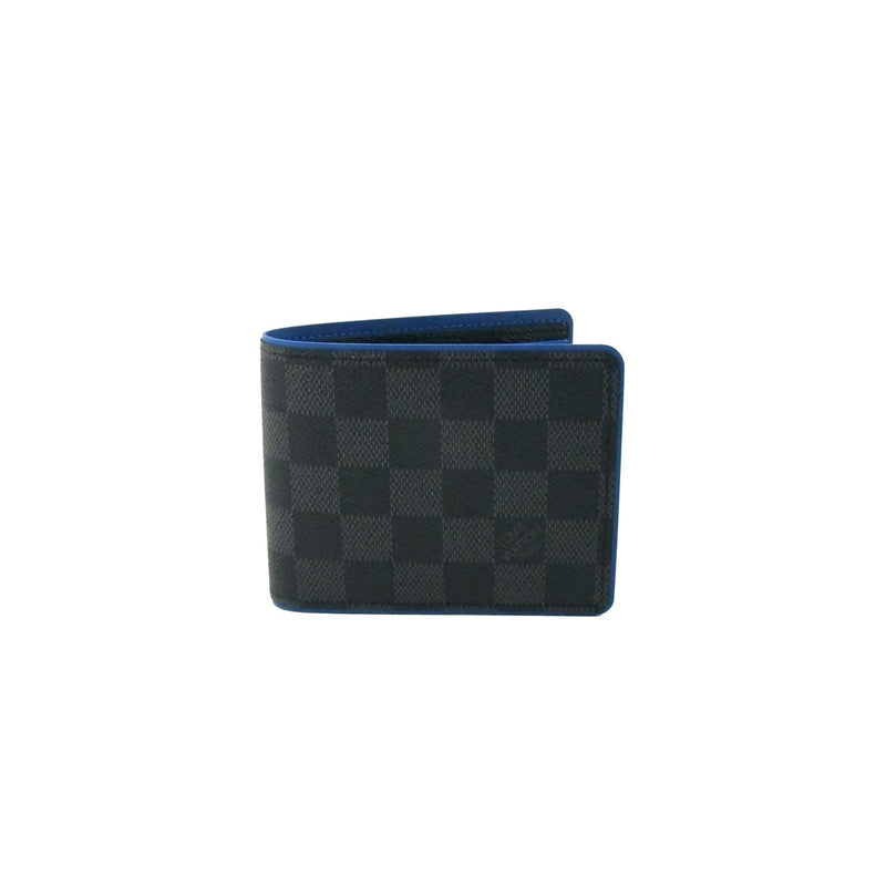 Louis Vuitton Slender Wallet Damier Graphite Blue