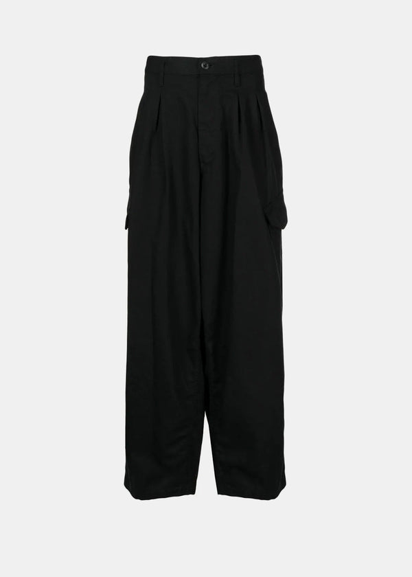 Yohji Yamamoto Black Cargo Trousers - NOBLEMARS