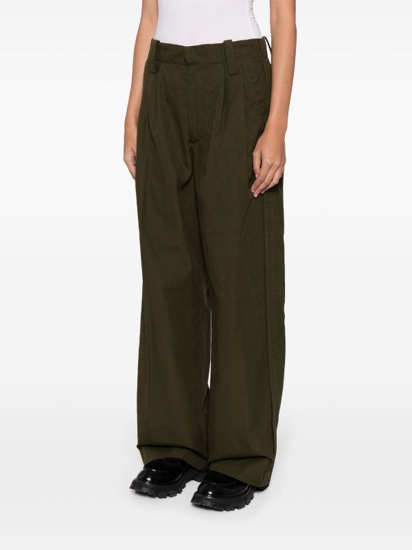 MERYLL ROGGE WOMEN COTTON PLEATED TROUSERS - NOBLEMARS