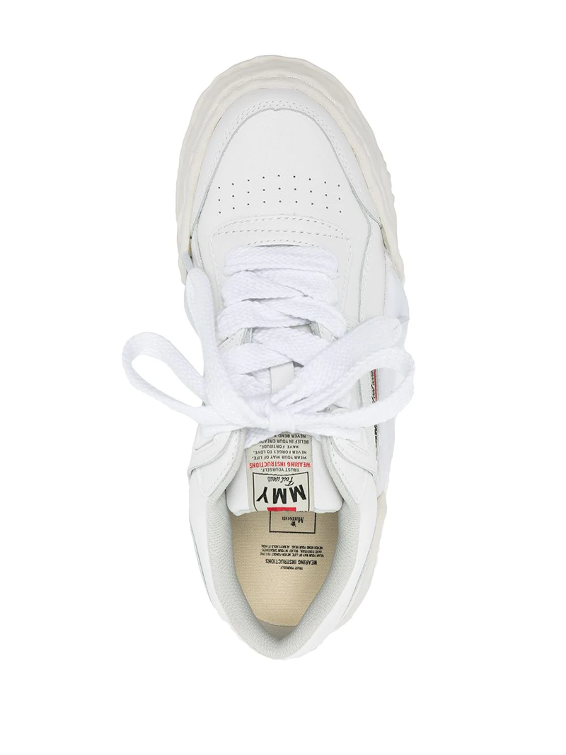 MAISON MIHARA YASUHIRO PARKER LEATHER OG SOLE LOW TOP SNEAKERS - NOBLEMARS