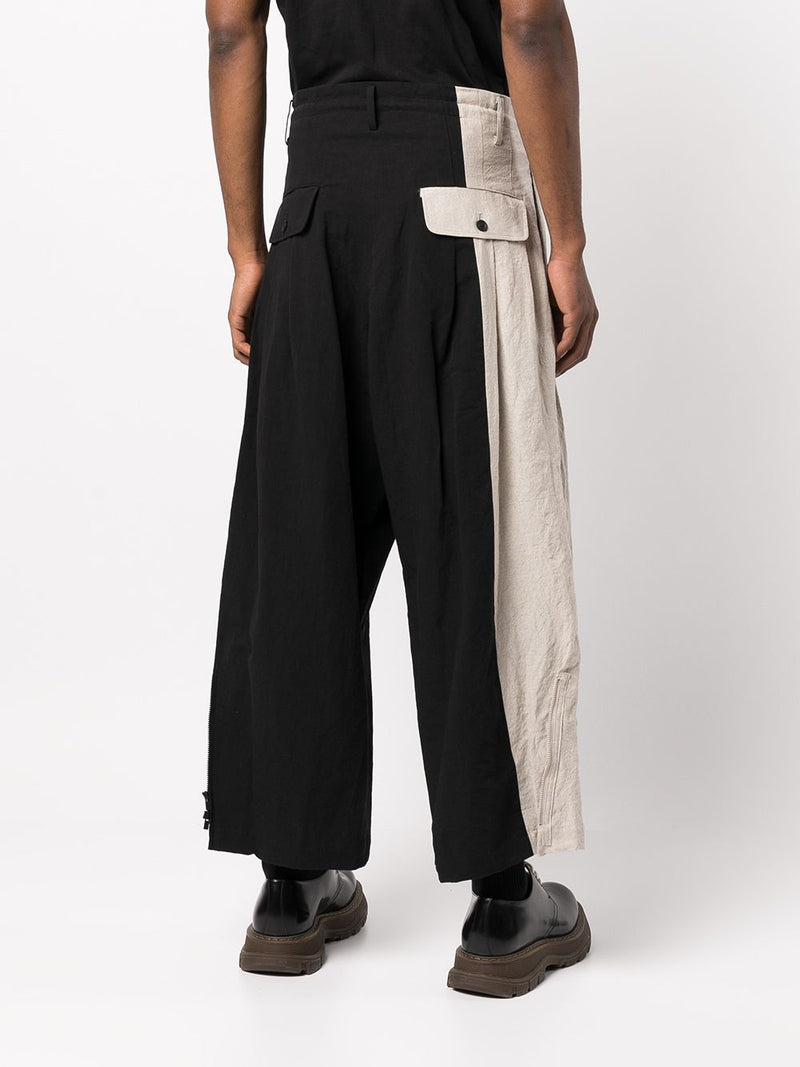 YOHJI YAMAMOTO POUR HOMME MEN N-CUUT SIDE ZIP PANTS - NOBLEMARS