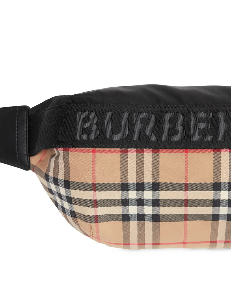 Sonny nylon check belt bag - Burberry - Men