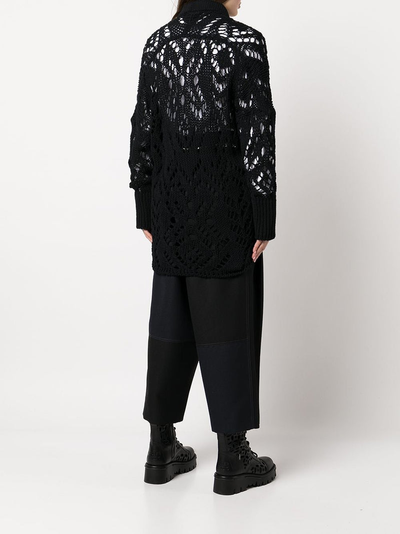 Y'S WOMEN LACE KNIT CARDIGAN - NOBLEMARS