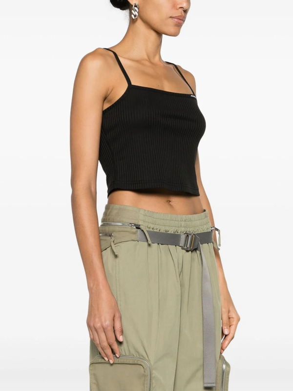 T BY ALEXANDER WANG Women W/ Skinny Woven Label Cami Top - NOBLEMARS
