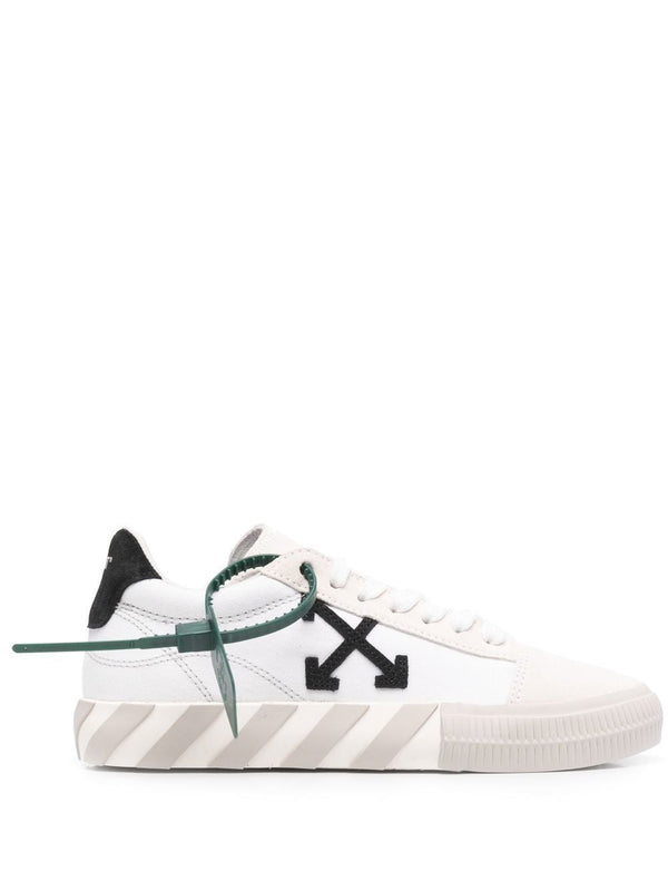 OFF-WHITE WOMEN LOW VULCANIZED CANVAS/SUEDE SNEAKERS