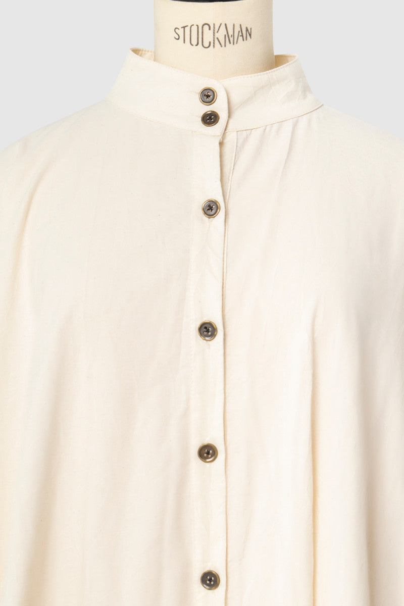 ANNOTHER ARCHIVE WOMEN CRUSHED COTTON LONG SHIRT - NOBLEMARS