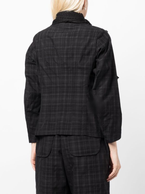TAO COMME DES GARCONS Over-size Bow Check Pattern Jacket - NOBLEMARS