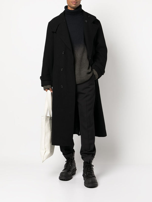 YOHJI YAMAMOTO POUR HOMME DIS CHARGED TURTLENECK SWEATER - NOBLEMARS