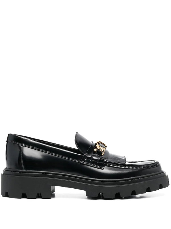 TOD'S Women Fringed Leather Loafers - NOBLEMARS