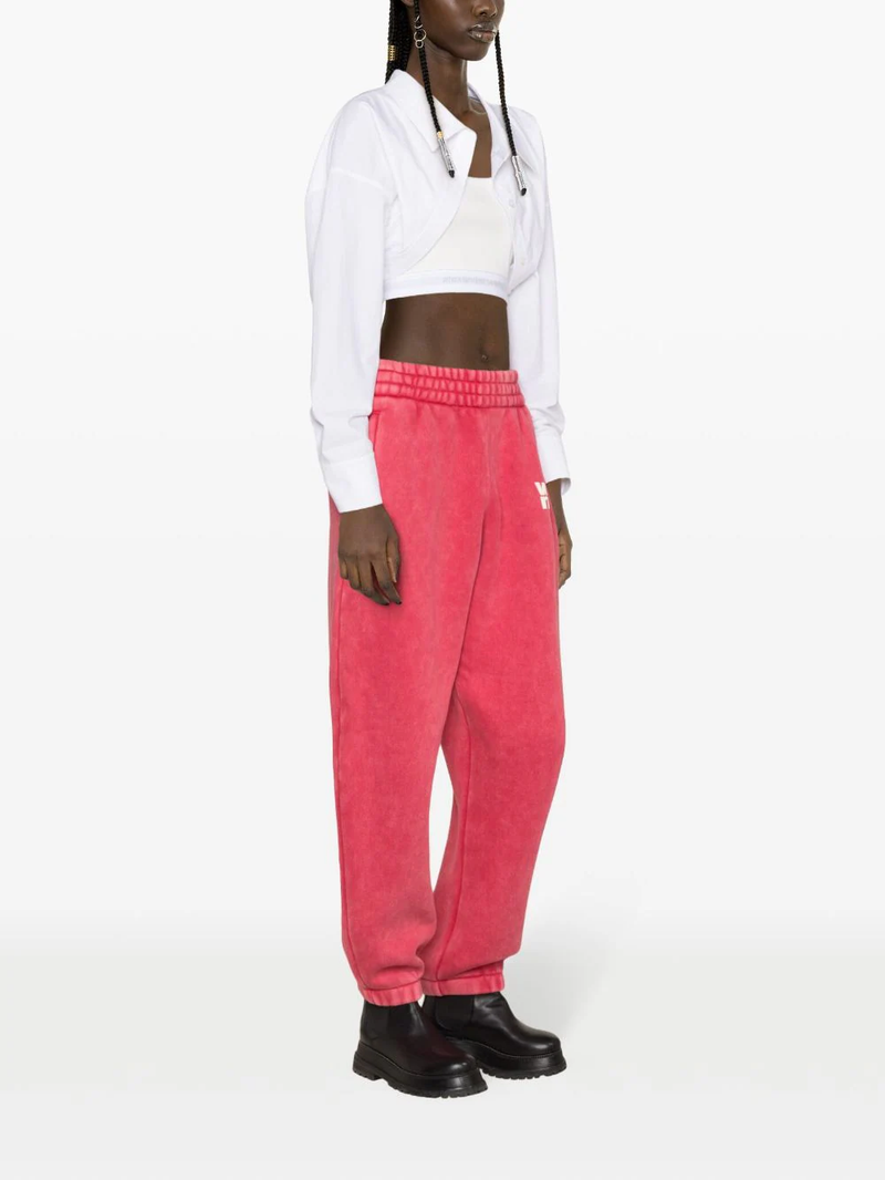 T BY ALEXANDER WANG Women Puff Paint Logo Essential Terry Classic Sweatpant - NOBLEMARS