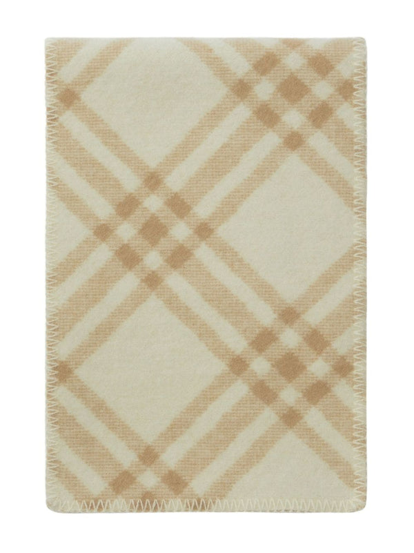 BURBERRY CHECK WOOL SCARF - NOBLEMARS