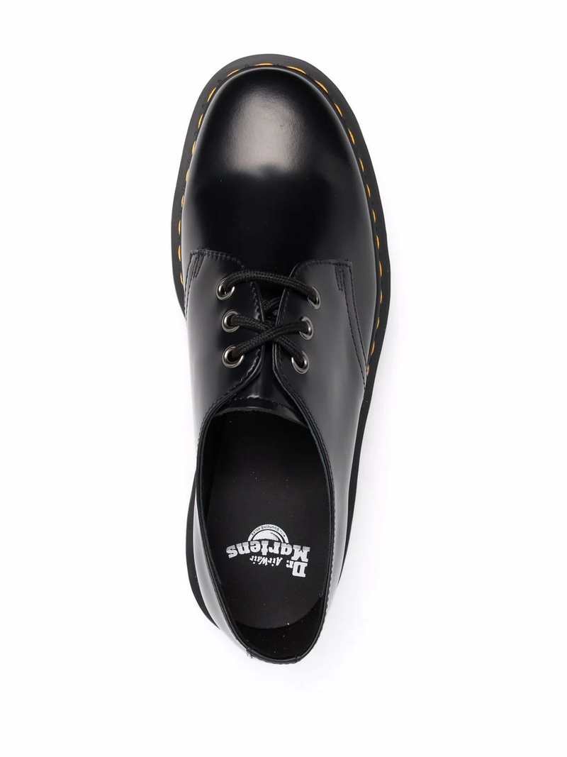 DR. MARTENS 1461 Quard Polished Smooth Leather Derby Shoes - NOBLEMARS