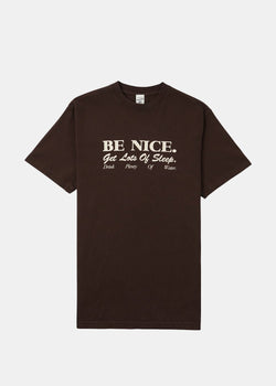 Sporty & Rich Chocolate Be Nice T-Shirt - NOBLEMARS