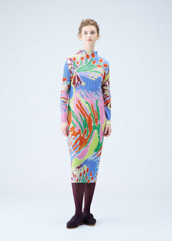 PLEATS PLEASE ISSEY MIYAKE WOMEN FROSTY FOREST DRESS - NOBLEMARS