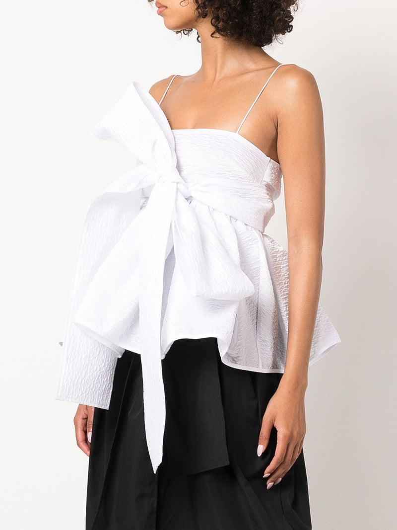 CECILIE BAHNSEN WOMEN STRAPLESS TOP WITH WRAP BANDEAU - NOBLEMARS