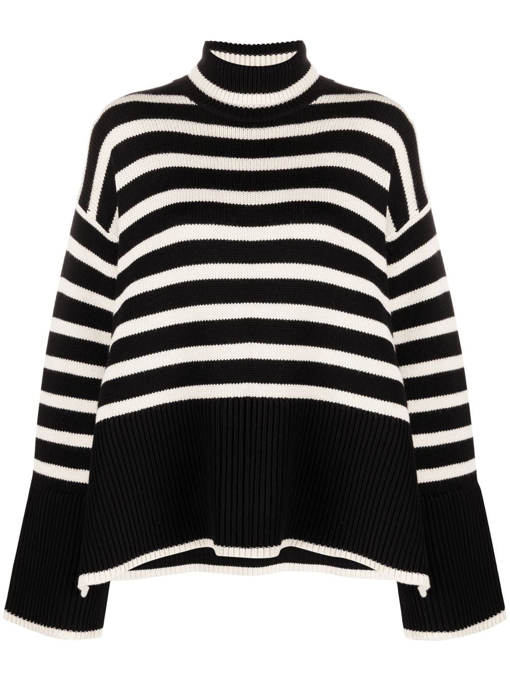 TOTEME WOMEN SIGNATURE STRIPE TURTLENECK - NOBLEMARS