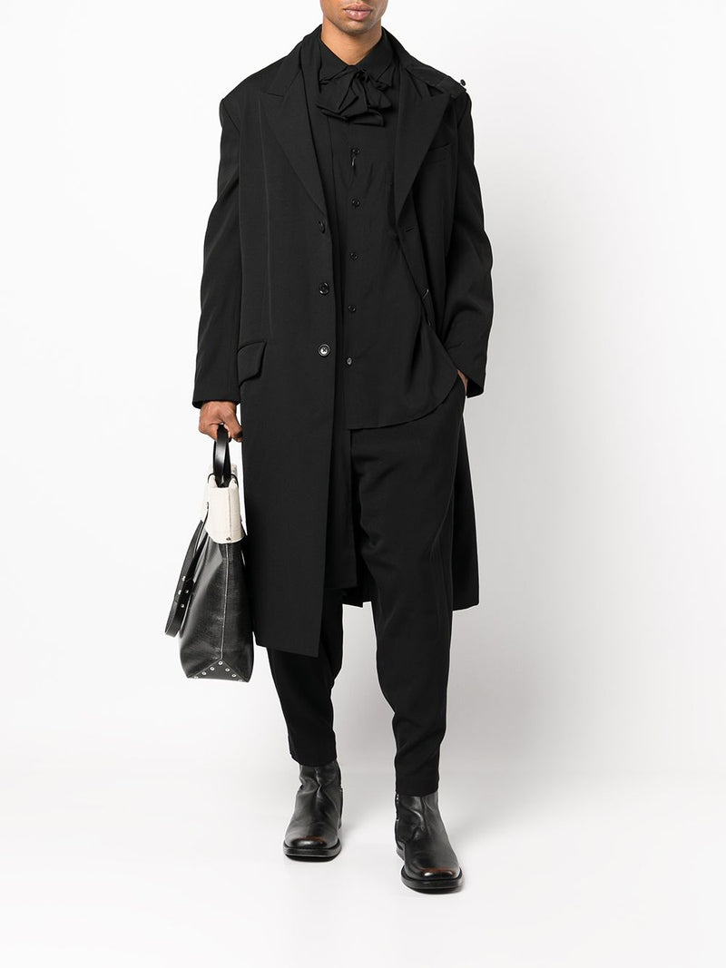 YOHJI YAMAMOTO POUR HOMME STOLE DOUBLE COLLAR SHIRT - NOBLEMARS