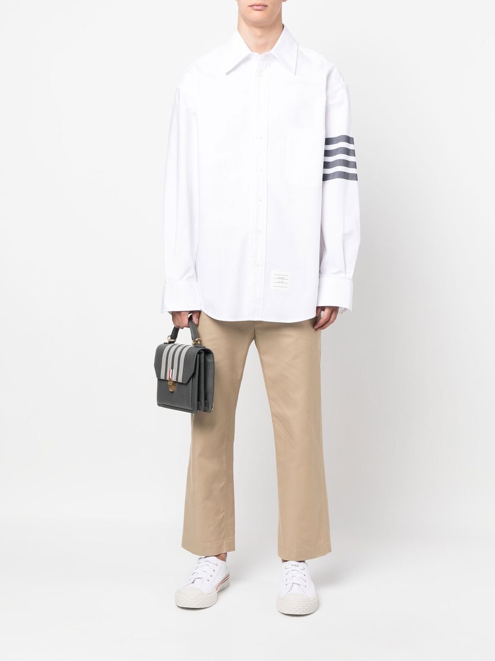 Thom Browne White French Cuff Shirt