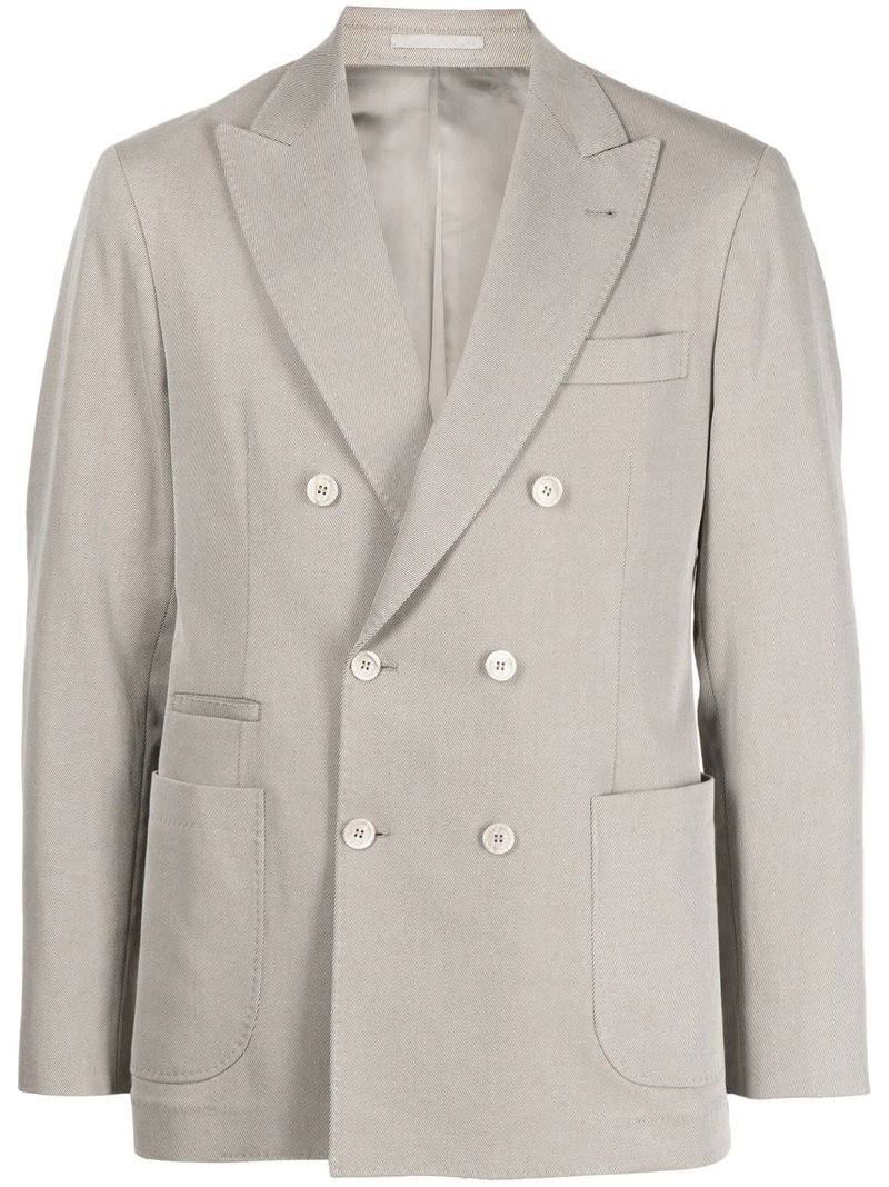 BRUNELLO CUCINELLI MEN DOUBLE BREASTED TWO-PIECE SET - NOBLEMARS