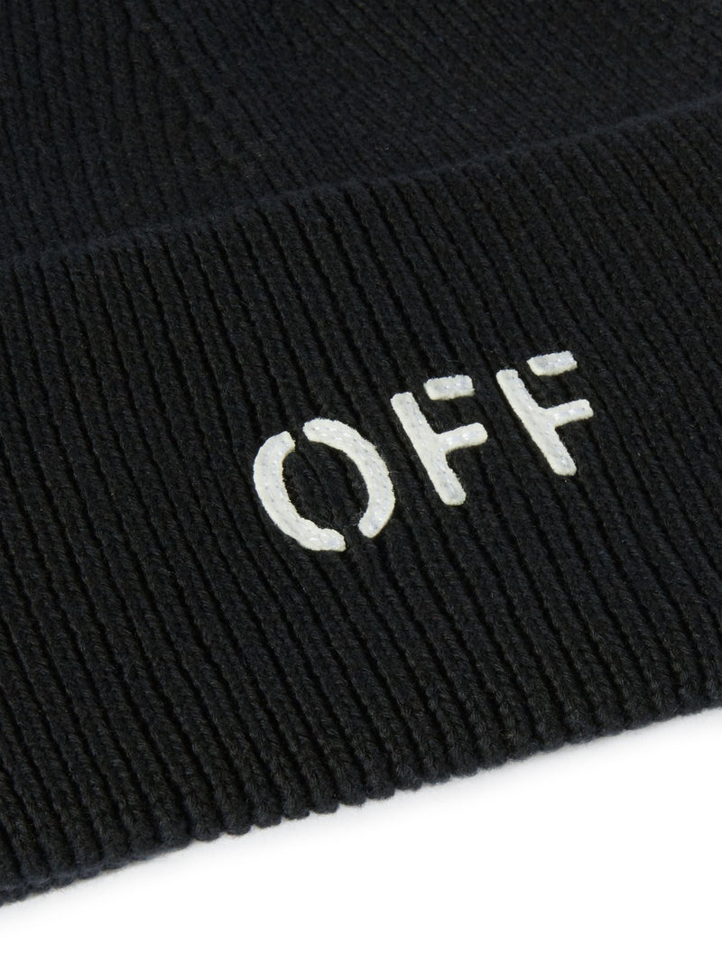 OFF-WHITE MEN OFF STAMP LOOSE KNIT BEANIE - NOBLEMARS
