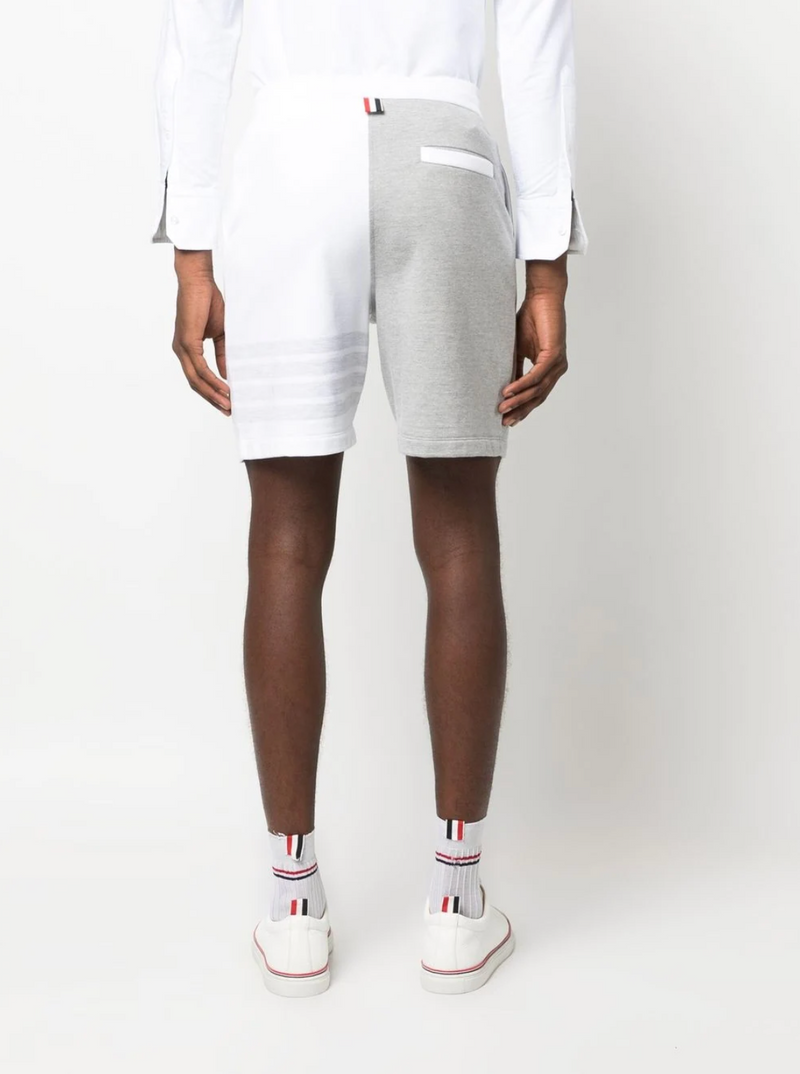 THOM BROWNE Men Funmix Sweat Shorts In Light Weight Loopback W/ Eng 4 Bar - NOBLEMARS