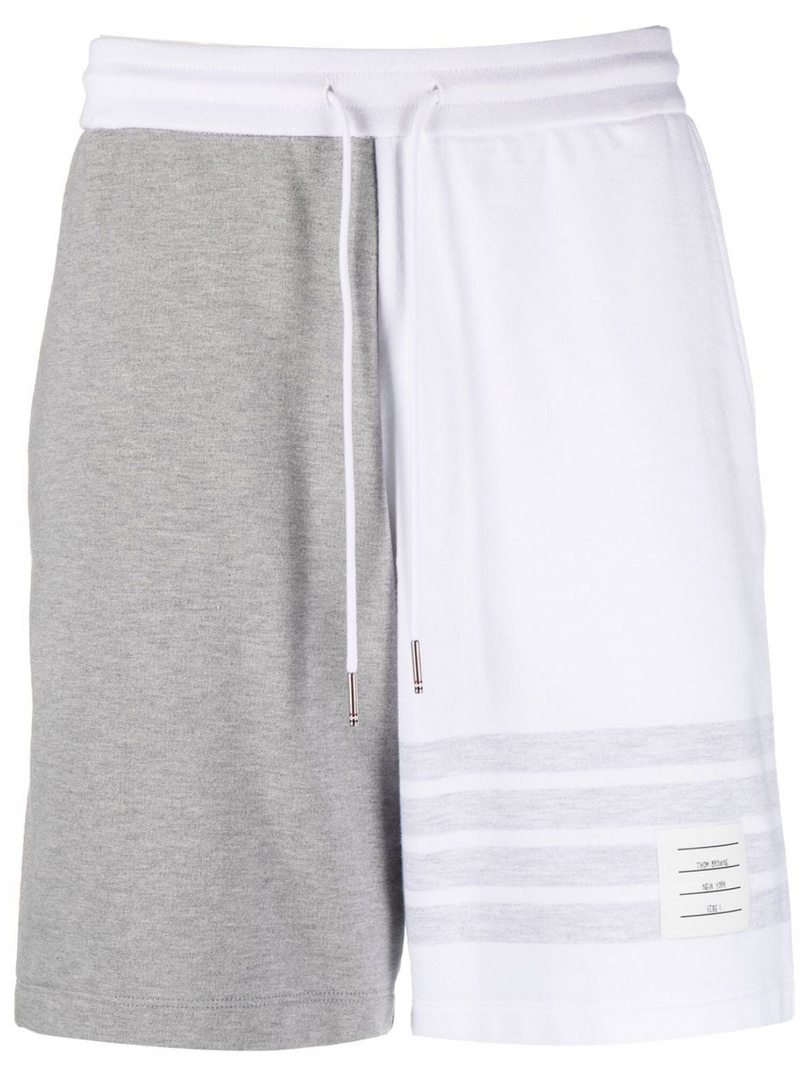THOM BROWNE Men Funmix Sweat Shorts In Light Weight Loopback W/ Eng 4 Bar - NOBLEMARS
