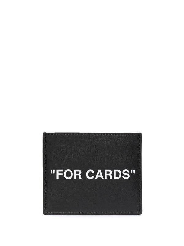 OFF-WHITE MEN QUOTE CARD CASE - NOBLEMARS