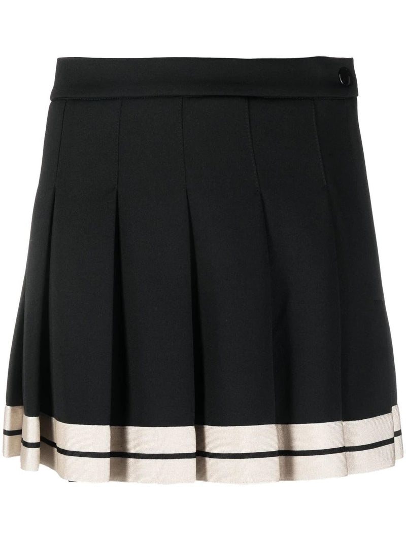 PALM ANGELS WOMEN TRACK PLEATED SKIRT - NOBLEMARS