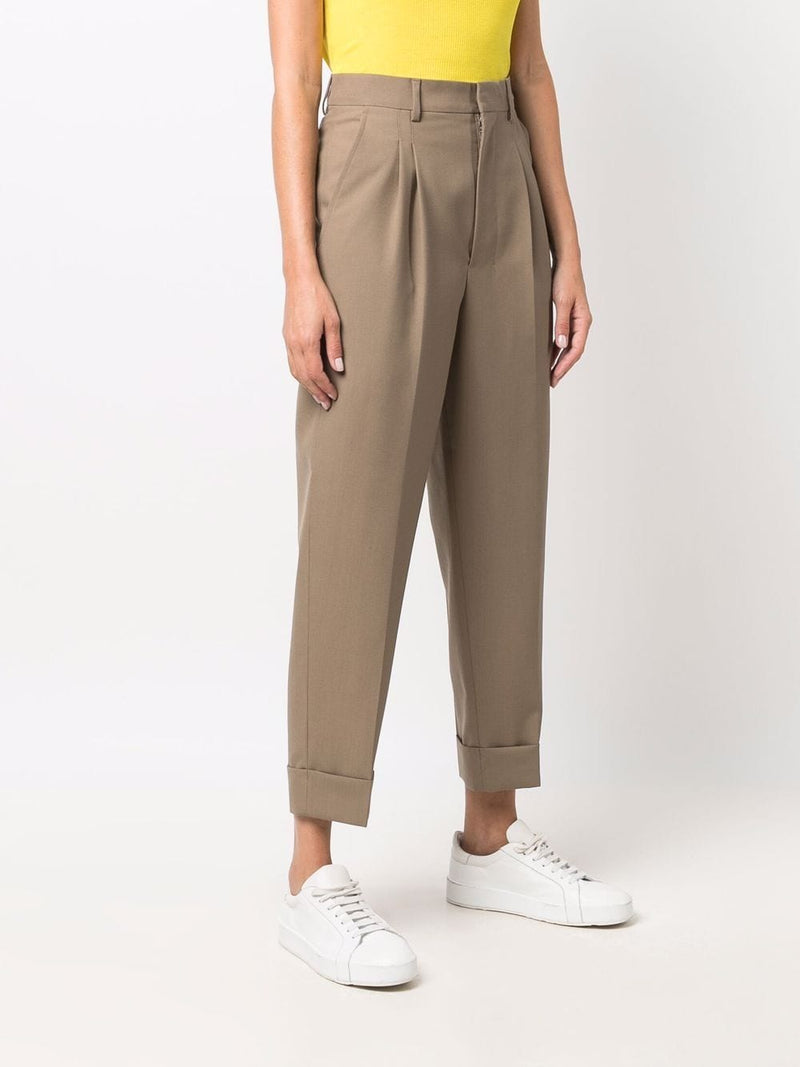 AMI Paris carrot-fit Cropped Trousers - Farfetch