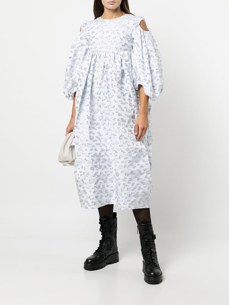 CECILIE BAHNSEN WOMEN LONG SLEEVED DRESS WITH TULIP SKIRT - NOBLEMARS