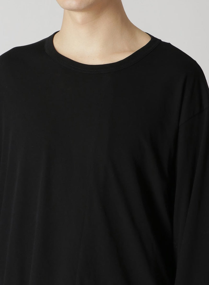 Yohji Yamamoto asymmetric long-sleeved shirt - Black