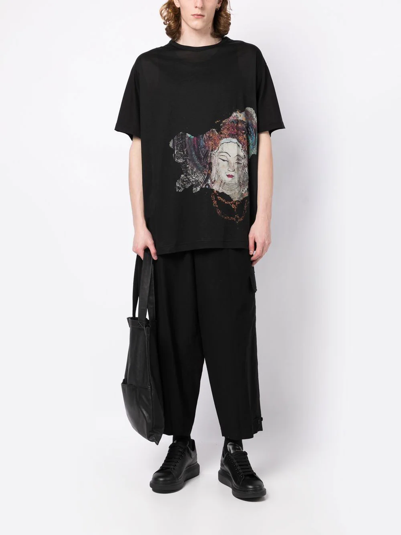 YOHJI YAMAMOTO POUR HOMME Y-SIDE FLAP P TWILL PANTS - NOBLEMARS