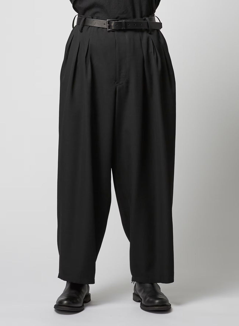 Yohji Yamamoto Pour Homme S-12 Tucks Pants - NOBLEMARS