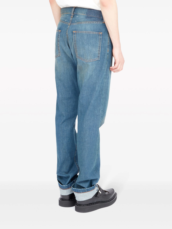MAISON MARGIELA Men Americana Wash Turn-Up Jeans - NOBLEMARS