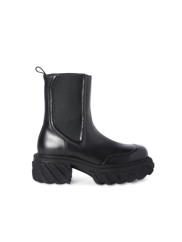 OFF-WHITE WOMEN TRACTOR MOTOR CHELSEA BOOTS - NOBLEMARS