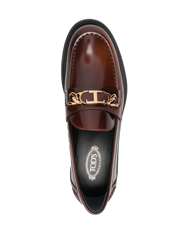 TOD'S WOMEN GOMMA LEATHER LOAFER - NOBLEMARS