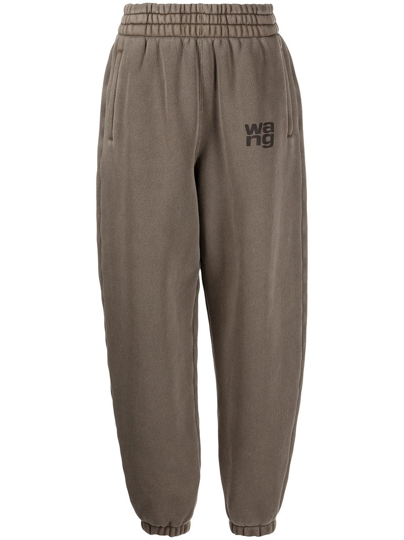 alexanderwang PUFF LOGO SWEATPANT IN STRUCTURED TERRY LIGHT
