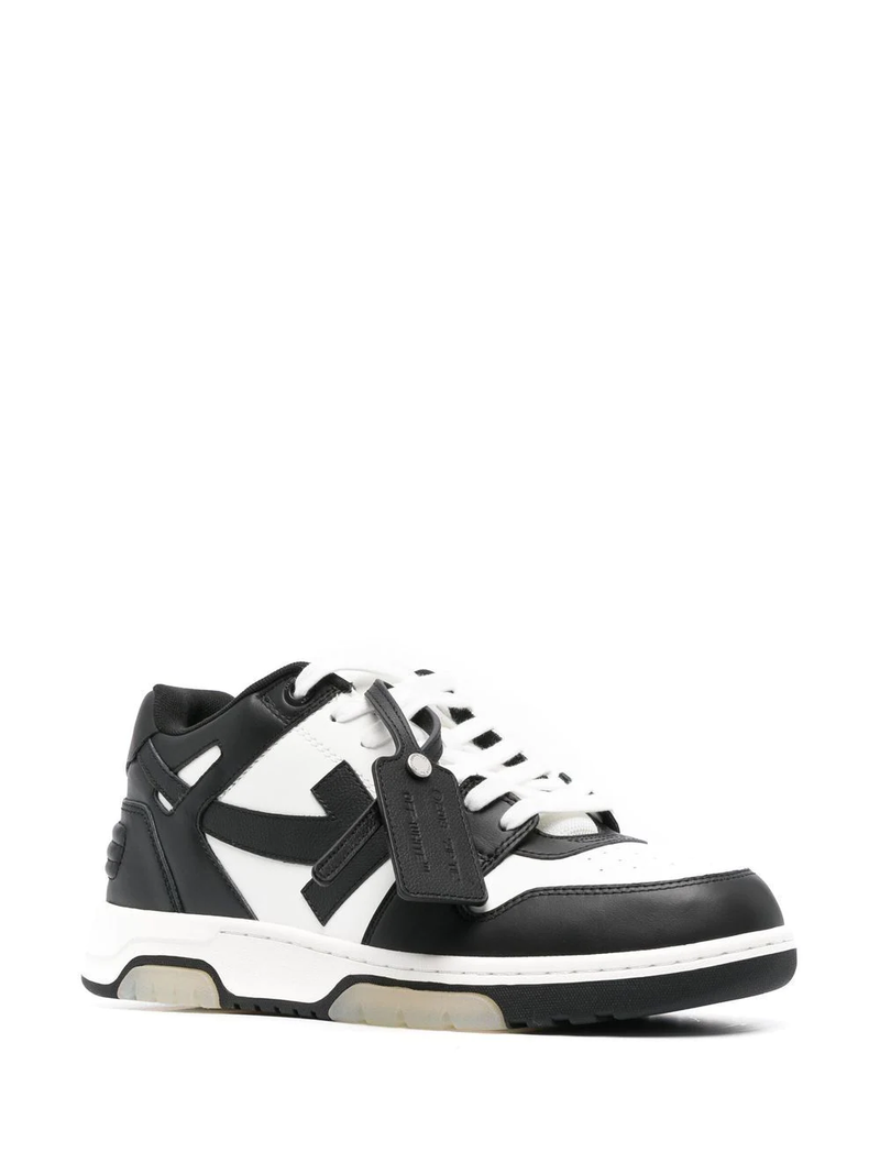 OFF-WHITE MEN OUT OF OFFICE CALF LEATHER SNEAKERS - NOBLEMARS
