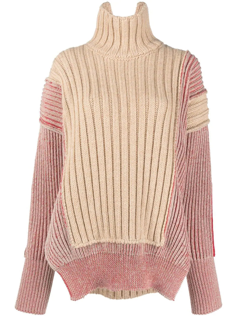 MM6 WOMEN CHUNKY RIBBED-KNIT RELAXED SWEATER