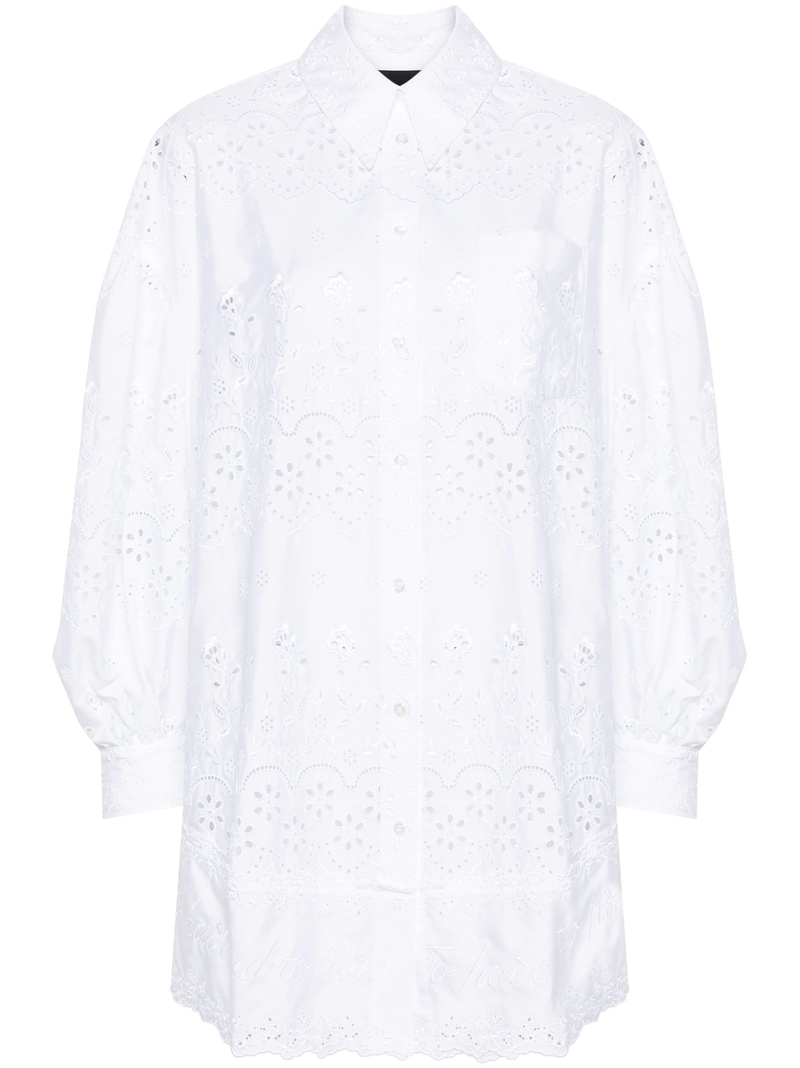 SIMONE ROCHA Women W/ Trim Drop Signature Sleeve Short Shirt Dress - NOBLEMARS