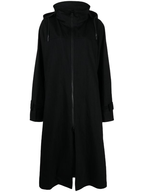 YOHJI YAMAMOTO REGULATION Women r-hooded coat - NOBLEMARS