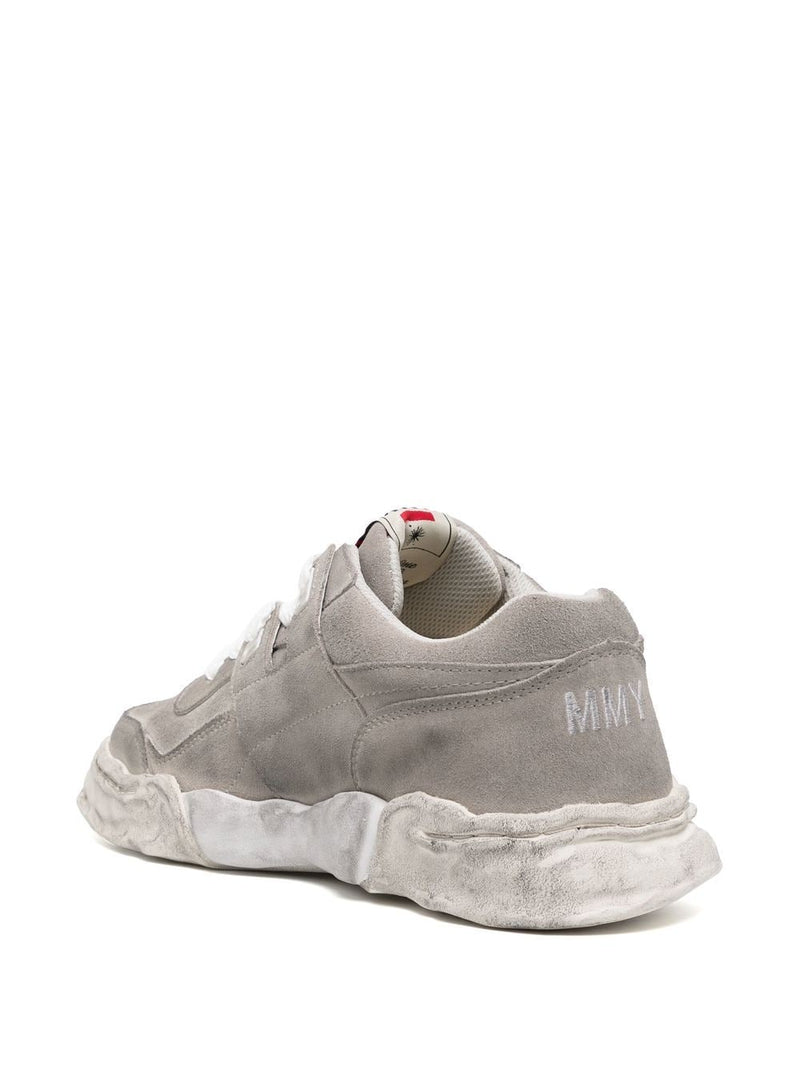 MAISON MIHARA YASUHIRO PARKER BRUSHED SUEDE LEATHER LOW TOP SNEAKERS