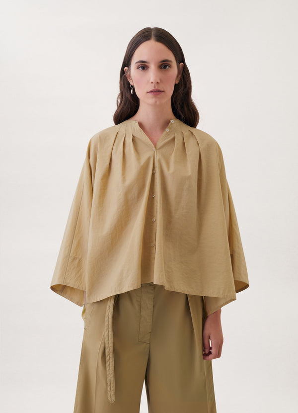 LEMAIRE WOMEN PLEATED BLOUSE - NOBLEMARS